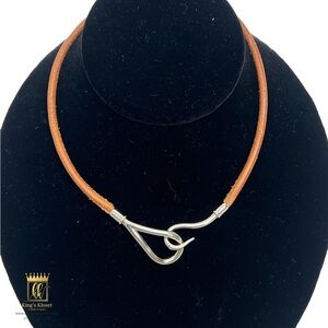 🤎SOLD🤎Hermès jumbo hook bracelet/necklace choker